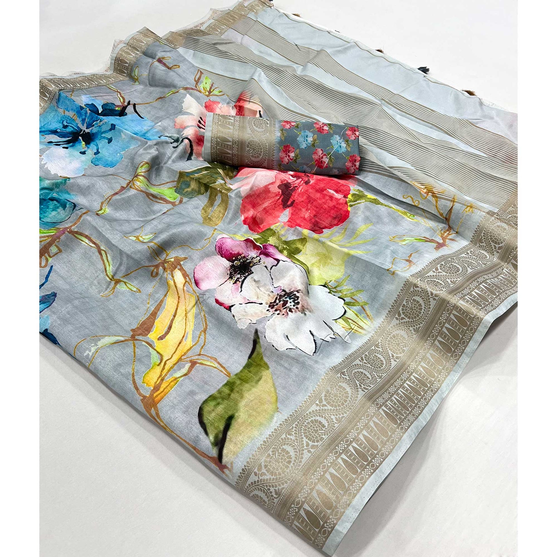 grey-digital-printed-dola-silk-saree-with-woven-border