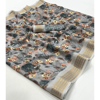 grey-floral-digital-printed-georgette-saree-with-zari-border-1