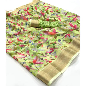 green-floral-digital-printed-georgette-saree-with-zari-border-2