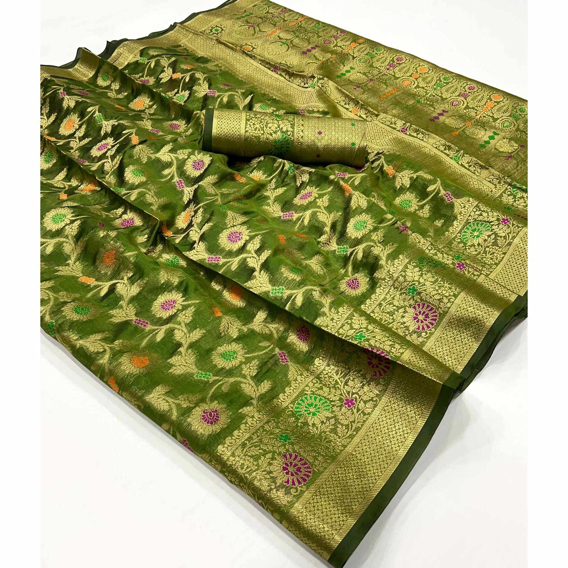 green-floral-woven-organza-saree-16