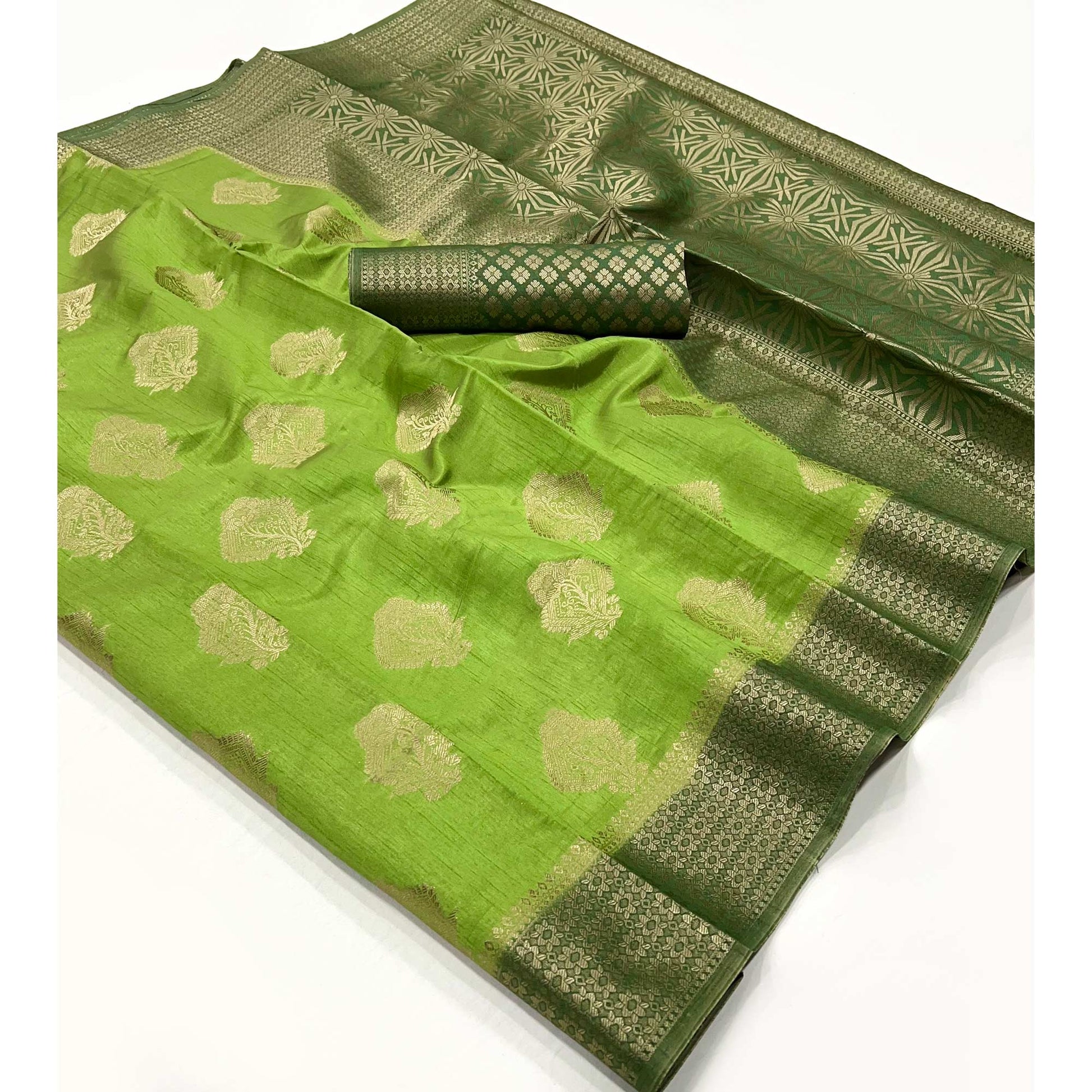 green-zari-woven-raw-silk-saree