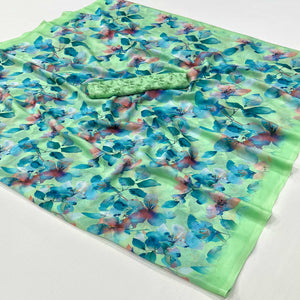 green-blue-floral-digital-printed-georgette-saree