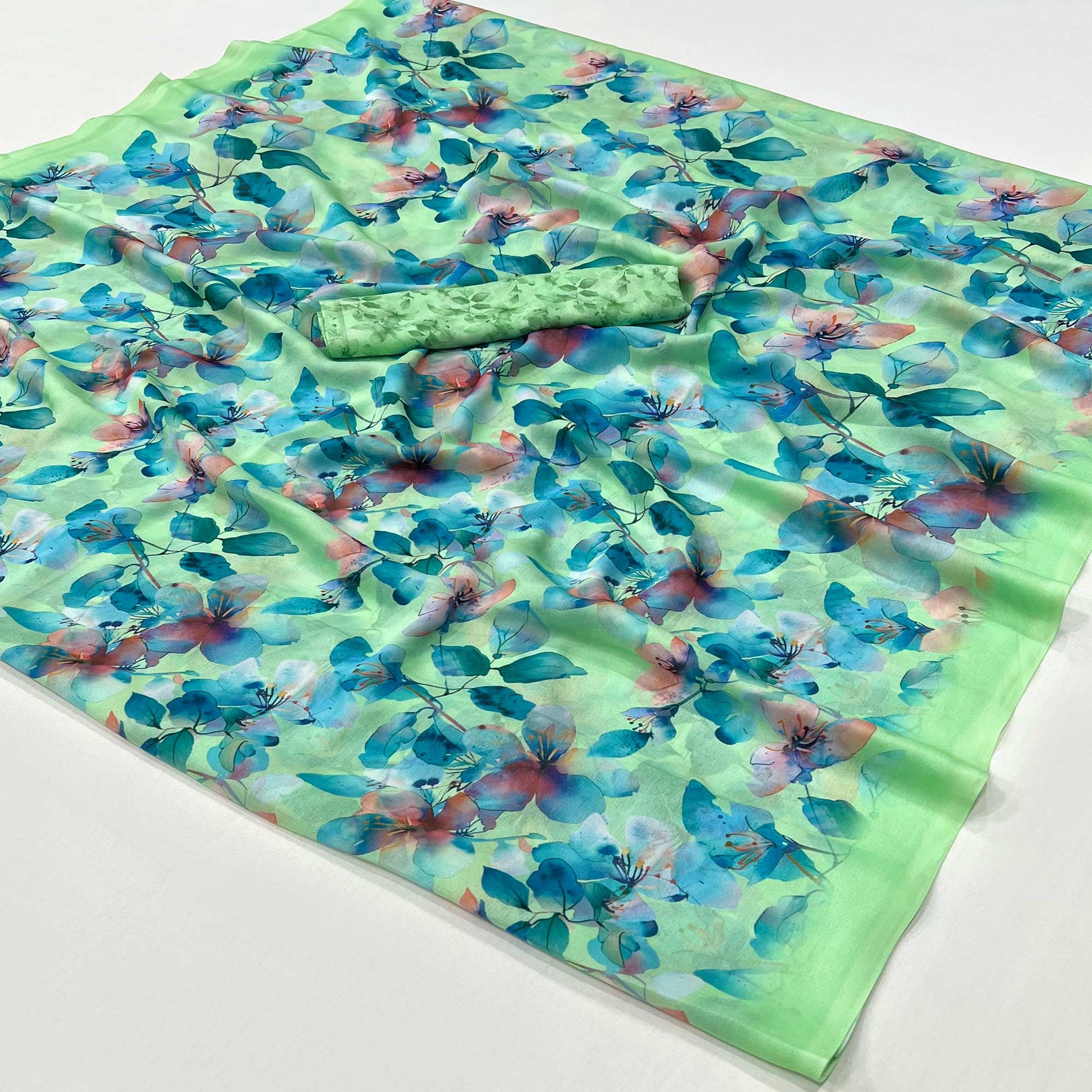green-blue-floral-digital-printed-georgette-saree