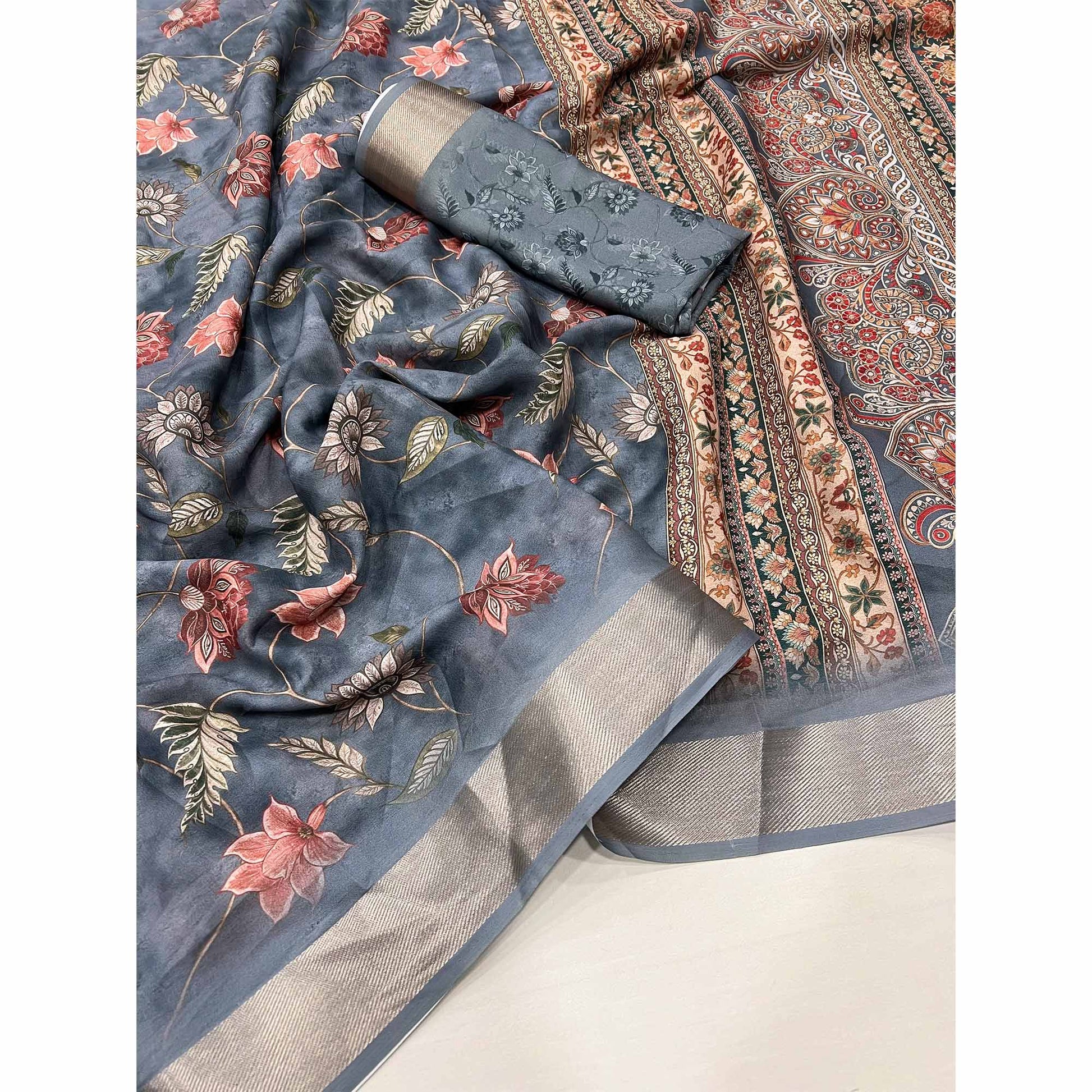 grey-floral-digital-printed-georgette-saree-with-zari-border-5