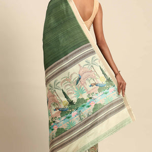 green-digital-printed-cotton-silk-saree-4