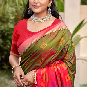 green-woven-cotton-silk-saree-with-tassels-21