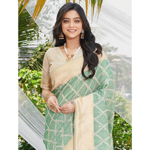 green-woven-cotton-silk-saree-with-tassels-11