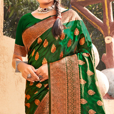 20green-floral-woven-banarasi-silk-saree-with-tassels