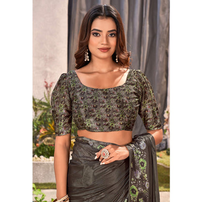 grey-floral-foil-printed-chiffon-saree-with-tassels
