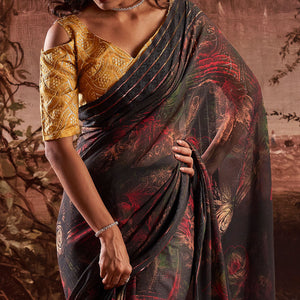 grey-floral-printed-georgette-saree-14