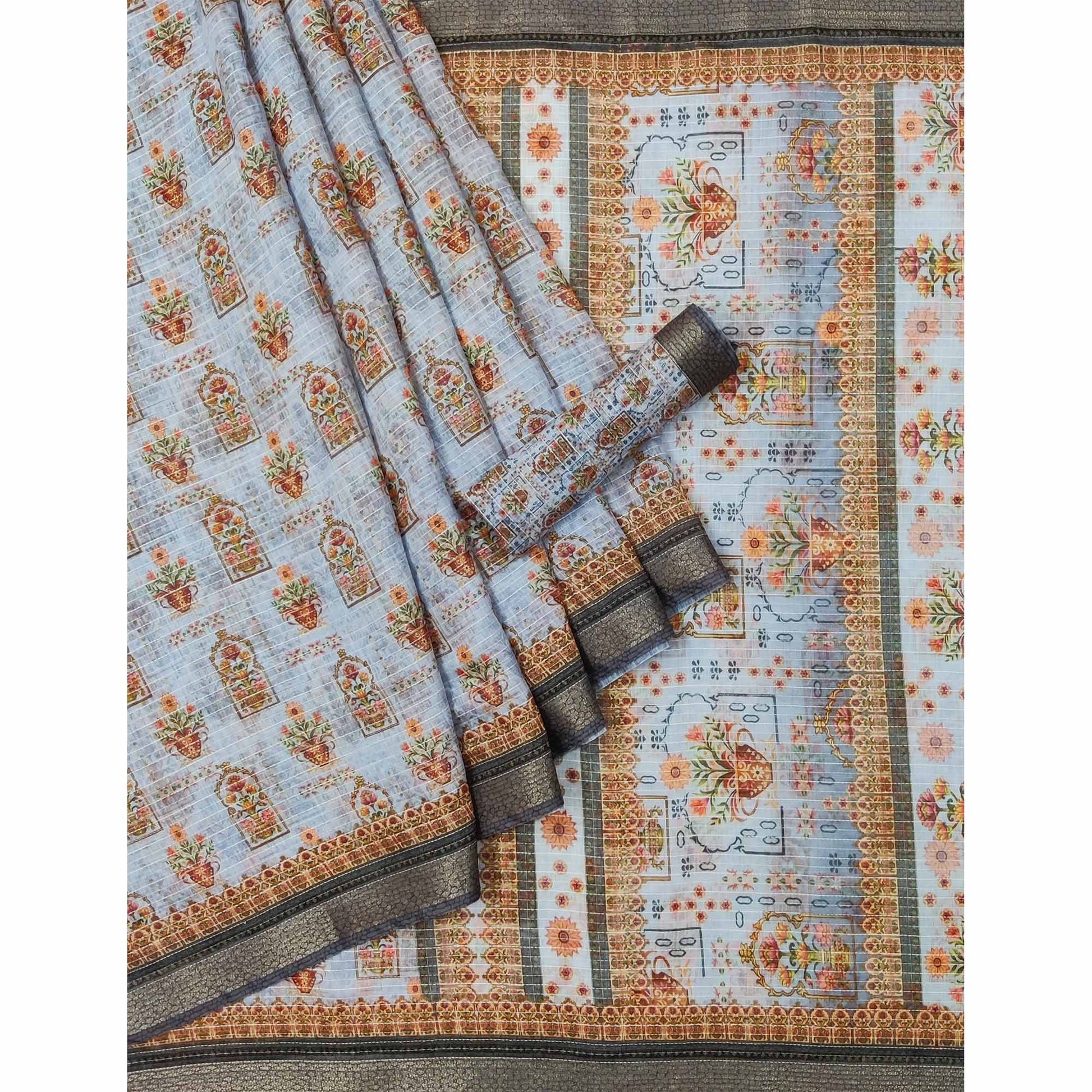 grey-digital-printed-linen-saree-3