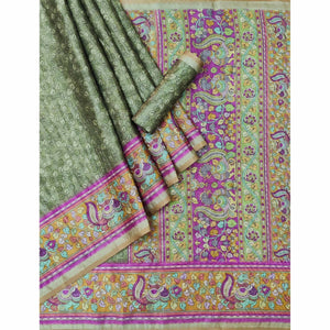 green-floral-digital-printed-cotton-silk-saree-1