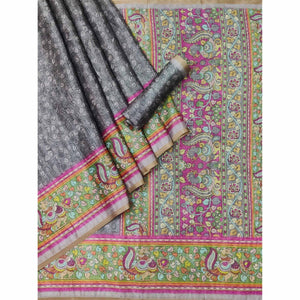grey-floral-digital-printed-cotton-silk-saree-1