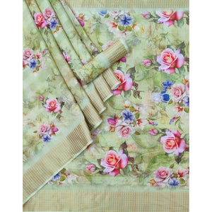 green-floral-digital-printed-cotton-silk-saree-4