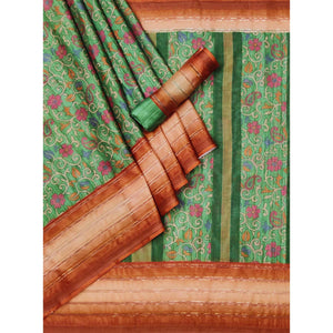 green-floral-digital-printed-cotton-silk-saree-5