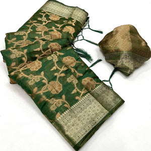 green-floral-woven-organza-saree-6