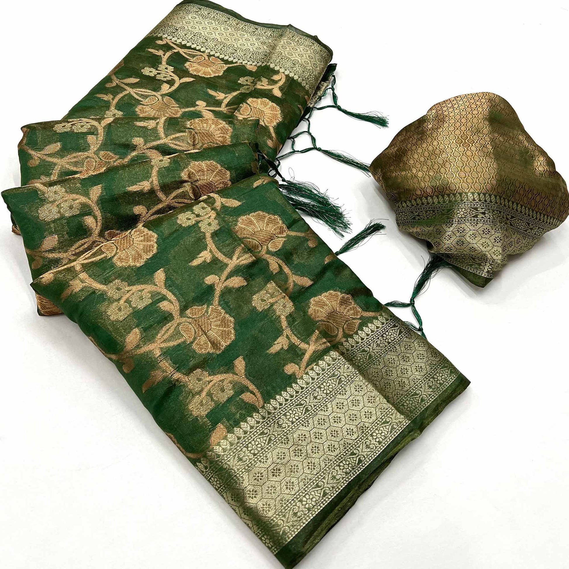green-floral-woven-organza-saree-6