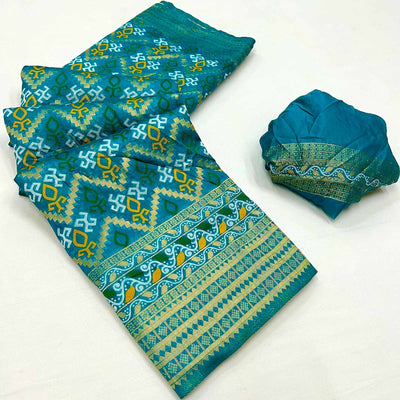 Morpich Woven Art Silk Saree