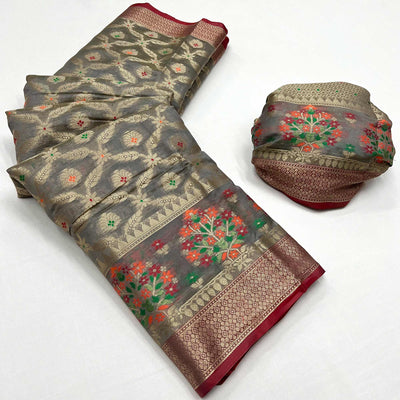 grey-floral-woven-organza-saree-7