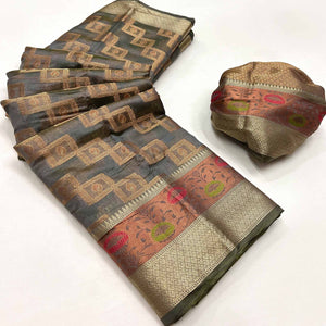 grey-floral-woven-organza-saree-8