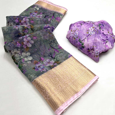 grey-purple-floral-digital-printed-with-woven-border-organza-saree