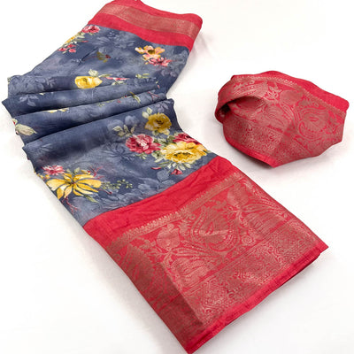 grey-floral-printed-dola-silk-saree-with-woven-border-1