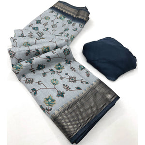 grey-floral-printed-with-woven-border-dola-silk-saree-2