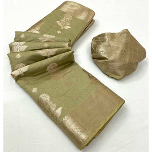 green-floral-woven-georgette-saree-1