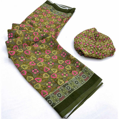 green-bandhani-digital-printed-georgette-saree-1