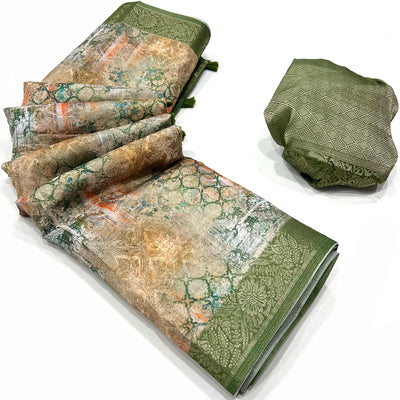 18green-woven-with-digital-printed-art-silk-saree