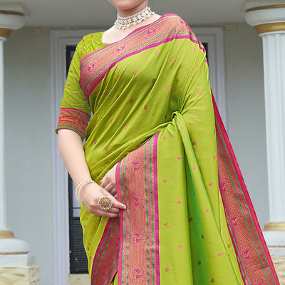 green-woven-paithani-art-silk-saree