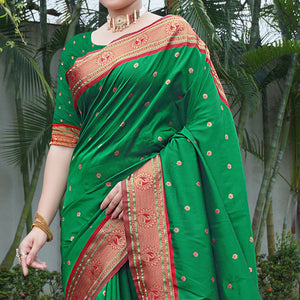 green-woven-paithani-art-silk-saree-1