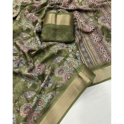 green-floral-digital-printed-moss-georgette-saree-with-zari-border-1