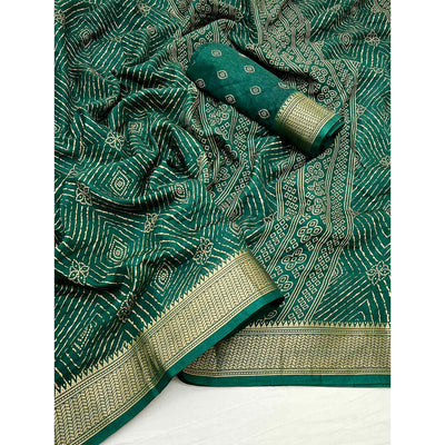 green-geometric-printed-dola-silk-saree-with-jacquard-border-20