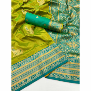 green-woven-pure-silk-saree-11
