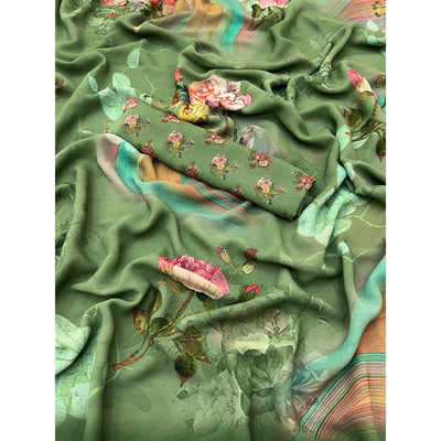 green-floral-digital-printed-georgette-saree-43