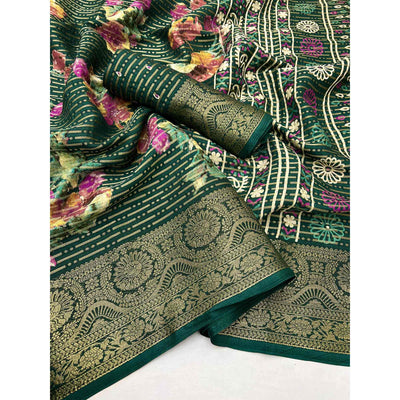 green-floral-woven-with-printed-georgette-saree-31