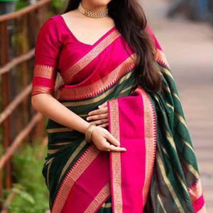 green-woven-banarasi-silk-saree-with-tassels-16