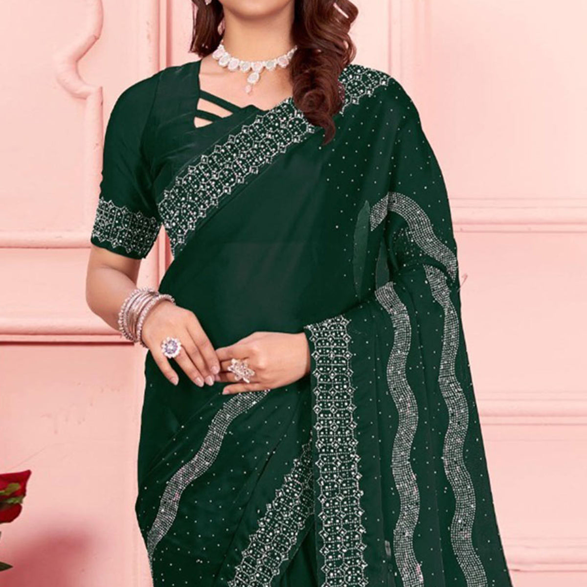 green-swarovski-work-satin-saree-1
