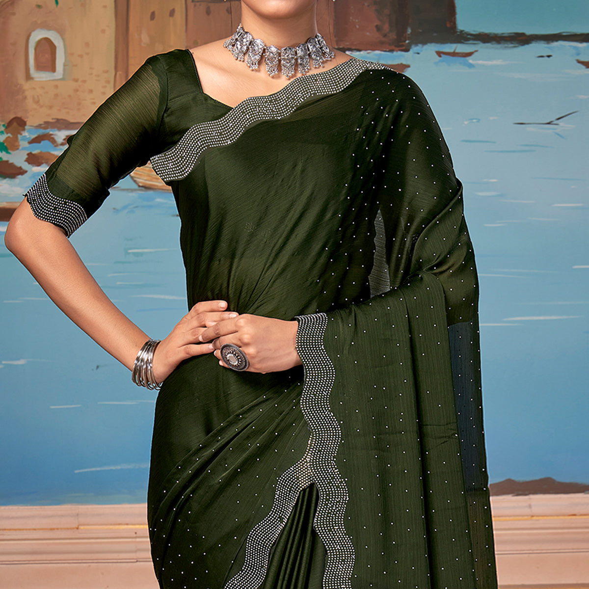 green-swarovski-work-satin-saree-2