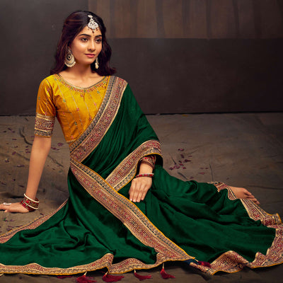 green-solid-with-embroidered-border-vichitra-silk-saree-1
