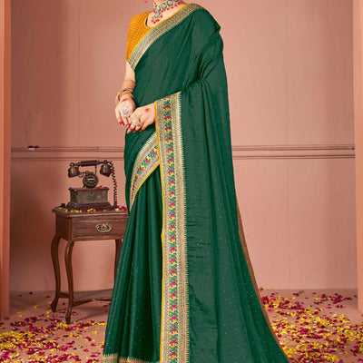 green-swarovski-work-satin-rangoli-saree-with-embroidered-border