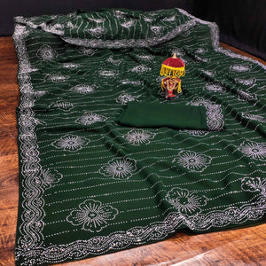 green-floral-swarovski-work-georgette-saree
