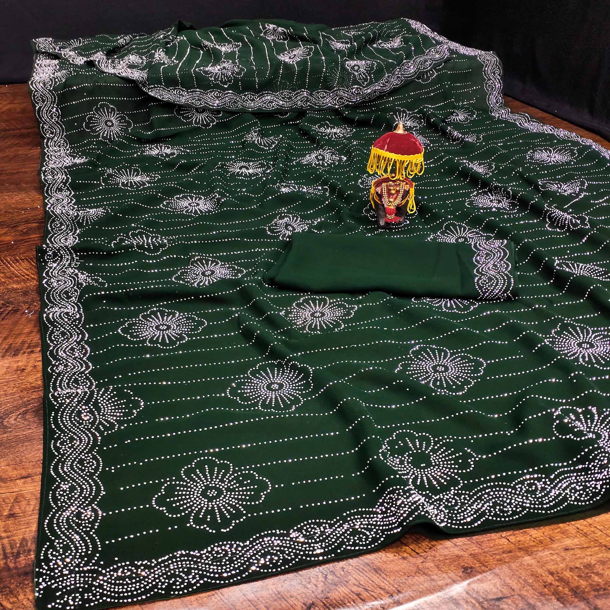 green-floral-swarovski-work-georgette-saree