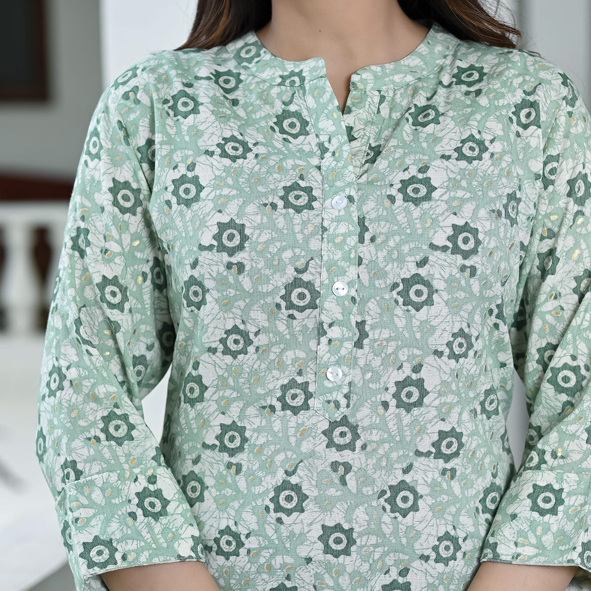green-floral-foil-printed-rayon-top-1