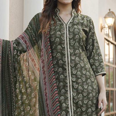 green-floral-foil-printed-modal-suit