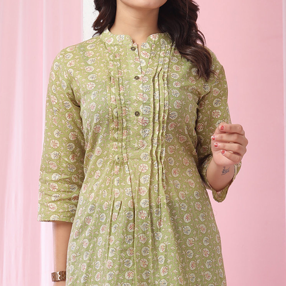 green-foil-printed-pure-cotton-top