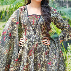 grey-anarkali-chanderi-silk-suit-with-hancrafted-foil-print