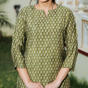 green-floral-printed-modal-top