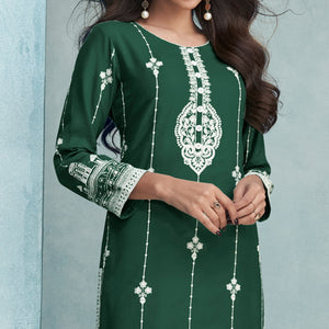green-lucknowi-embroidered-rayon-kurti-3
